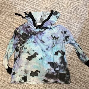 Tie-Dye Hooded Sweater
